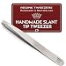 Regine Switzerland | Slant Tip Tweezers | 100% Handmade | Surgical Grade Stainless Steel | Professional Precision Eyebrow and Hair Remover | World's Best Tweezers