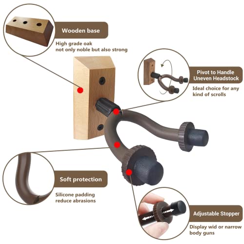 Loyalpart Wooden Gun Rack Sword Wall Mount Indoor Gun Safes Racks For Rifles And Shotguns Gunrack Hooks Hangers Display Holder For Home Set Of 2 #TOP4