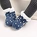 Toddler Baby Shoes Fleece Warm Wool Boots Fashion High Top Star Printing Non Slip Hook Loop Nude Boots (Blue, 5 Infant)