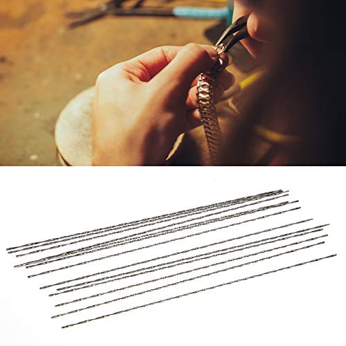 12 Stück Wolfram Stahl Schmuck Säge Schneidklinge Doppel Schwert Säge Schneidklinge (3# (ein Paket))