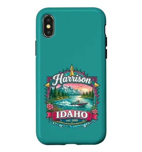 Harrison Idaho USA �R�[�_���[���� �� �y�������y�Y �X�}�z�P�[�X iPhone X/XS �p