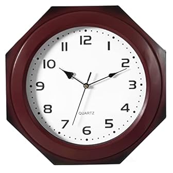 Westclox Wood Octagon Wall Clocks product image