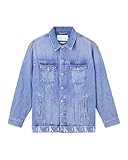  Calvin Klein Jeans Long Dad Denim Jacket Chaqueta Mujer J20J217813 1A4 Denim Medium, turquesa, M
