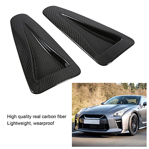 Bonnet Air Intake Trim, Air Vent Covers, Real Carbon Fiber Perfect Fit Hood Vent Cover For Decoration Replacement For R35 Gtr 2008-2016 #TOP1