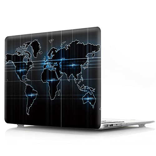Étui MacBook Air M1 voyagez léger avec la coque protectrice World Map