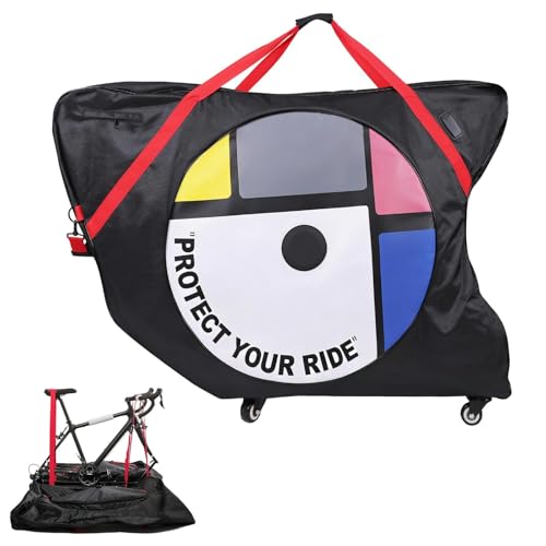 QUNZIDRESS Folding Bike Bag - 1680D Oxford Cloth Bicycle Travel
