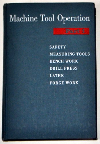 Machine Tool Operation 0070089639 Book Cover