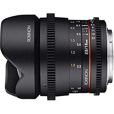 Rokinon 16mm T/2.6 Full Frame Cine Wide Angle Lens for Micro Four Thirds MFT, Black (FFDS16M-MFT)