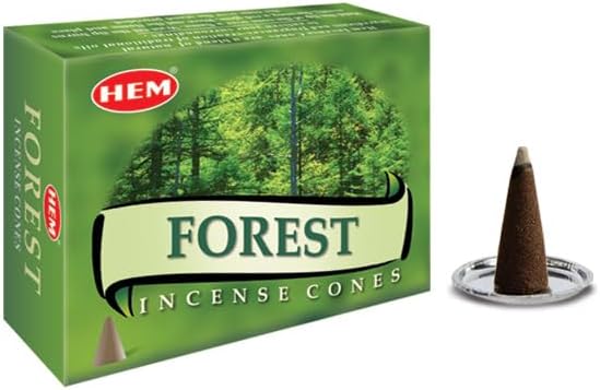 Incense Cones | Natural Aromatic Blend for Purification, Protection & Spiritual Wellness | Long-Lasting Aroma (Forest)