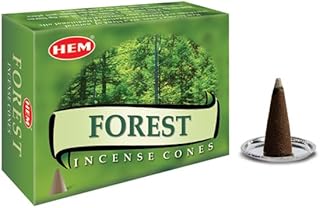 HEM Forest Incense Cones – Pack of 12 Boxes (10 Cones Each) | Fresh Earthy Aroma for Peace, Positivity & Relaxation | Handcrafted Natural Cones for Meditation, Yoga, Healing & Home Fragrance