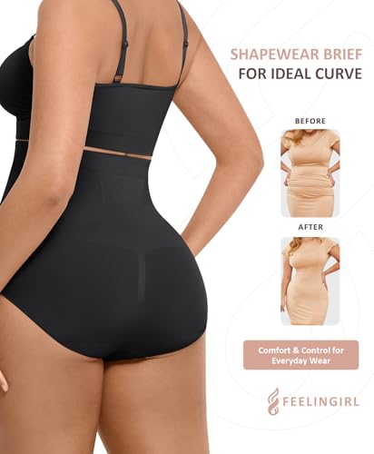 FeelinGirl Body Shaper Tummy Control Shapewear Underwear High Waisted Sculpting Briefs Panty Girdle3