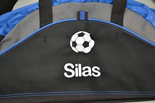 Personalized Soccer Duffel Bag, Men and Women, Sport Bag with Monogrammed Name, Navy4