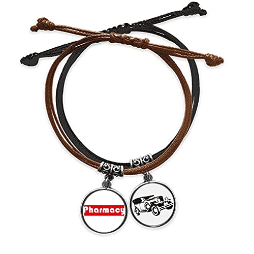 Bracelet corde homme femme chaîne de main cuir véritable ajustable