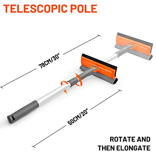 eazer Professional Window Squeegee, 2in1 Window Cleaner Tool, Window