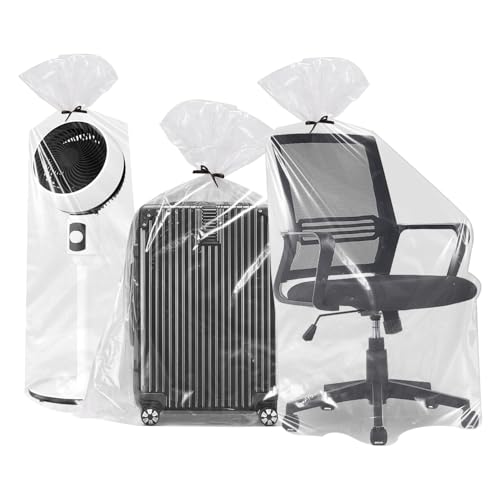 3 Pack Extra Large Clear Plastic Storage Bags 35.4x43 inches,