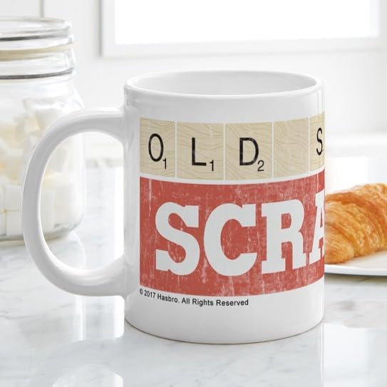 CafePress Vintage Old School Scrabble 20 Oz Ceramic Mega Mug 20 oz Ceramic Coffee Mega Mug