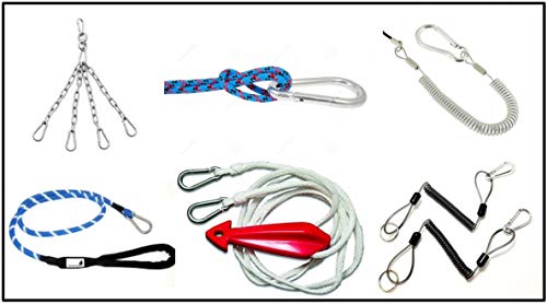 Branded Boards Black & Silver Heavy Duty Bushcraft Locking Thumb Screw Closure Zinc-Galvanized Steel Carabiner Spring Snap Clip Link Hooks 200-400Lb Load. 6 & 12 Packs (5Cm 6-Pack Black) #TOP6