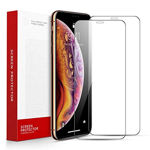 Ainope [2-Pack] Screen Protector for iPhone Xs/iPhone X,[Alignment Frame] iPhone Xs/iPhone X Tempered Glass Screen Protector Case Friendly for Apple iPhone 10 5.8-inch (2017&2018) Anti-Fingerprint