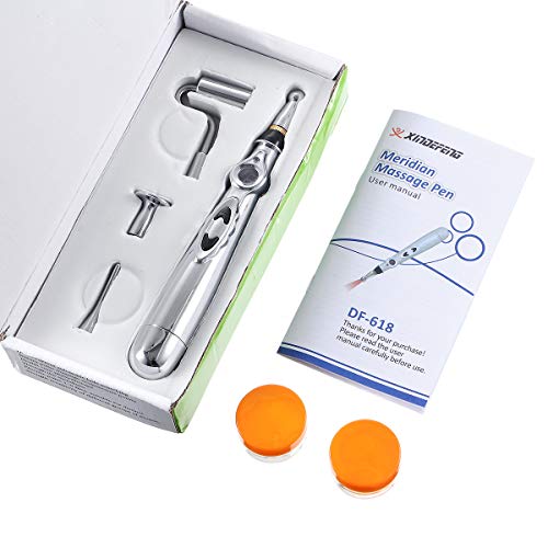 Acupuncture Pen,CAMTOA Electronic Acupuncture Pen,Meridian Acupuncture Pen with 5 Massage Energy Pain Therapy