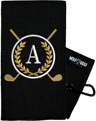 Wolf Golf Towels Monogrammed Personalized Golf Towel | Custom Gol...