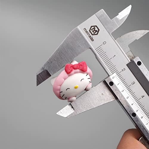 Kuromi Figures Sanrio Action Figures PVC Model Cake Toppers Party Supplies Figurines Include Kuromi Cinnamon Dog Pochacco Melody Hello Kitty Set of 5 Mini Figures Cake Decoration