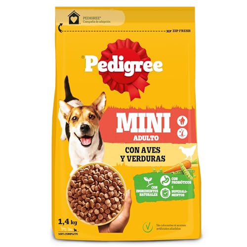 PEDIGREE Lot de 6 Mini Aliments Poulet et légumes pour Chiens Adultes 1,4 kg