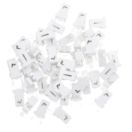 OFFIGAM 50 Piezas de Cierre a Presión para Cubo de Basura, Hebillas de Plástico de Color, Pestillos Aplicables para Botes de Basura de Cocina y Jardín, Accesorios Prácticos para Hogar