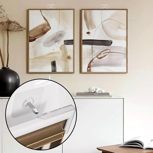 Image of SHOPPOFOBIX Adhesive Hooks 13.2LB(Max) Heavy Duty Self Adhesive Hooks Transparent Waterproof and Oilproof Wall Hooks for Kitchen Bathroom Shower Door Outdoor (Nail Hook, 5)