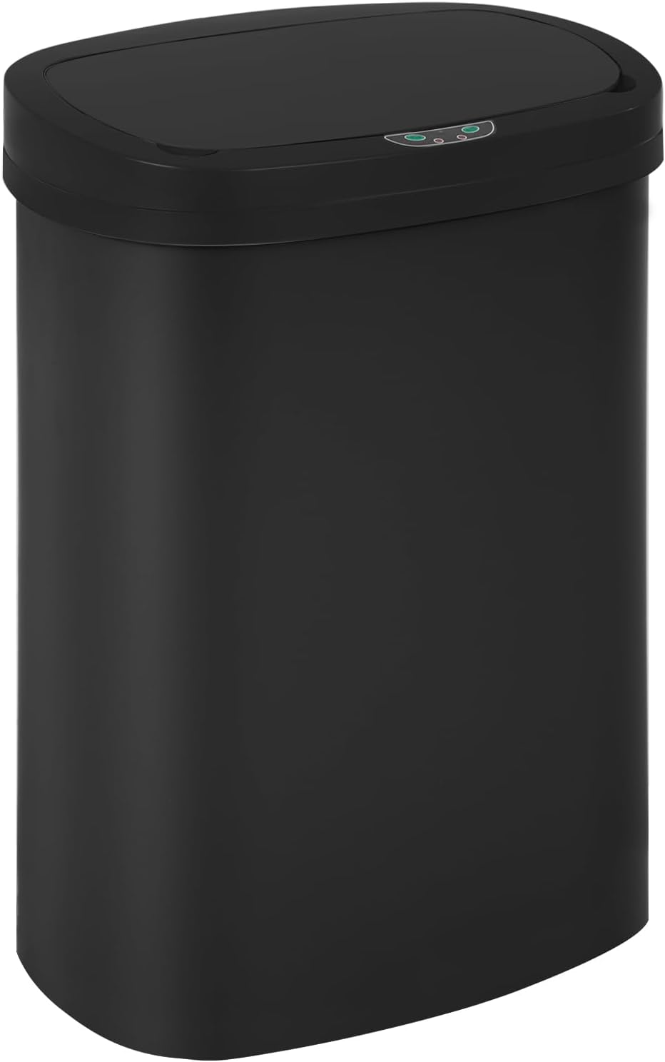 13 Gallon/50 L Garbage Can Black Plastic Kitchen Trash Can