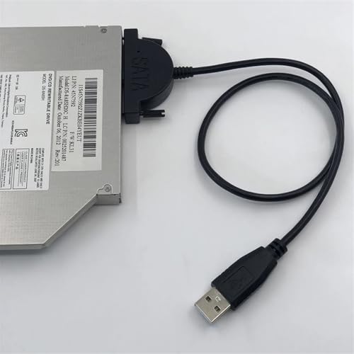 Cable convertidor USB 2.0 a Mini SATA 7+6 13Pin para disco duro miniatura 3