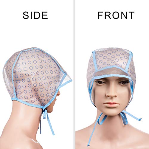 Foto von 2 Set Hervorhebung Kappe, Haarefärben Zubehör mit Haarfärbepinsel und Metall Haken für Salon-und Heimgebrauch Haarfärbemittel