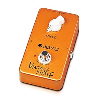 JOYO Vintage Phase guitar effect pedal, beautifully re-creates the classic phaser sounds of the 70's. Easy to use, with just the single "speed" control knob-you can dial up that in-and-out of phase tone in no time! True Bypass provide transparent ton...