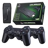 Game Stick Retrô HDMI com 2 Controles Sem Fio e Cartão de Memória 64 GB – Console Plug and Play para TV