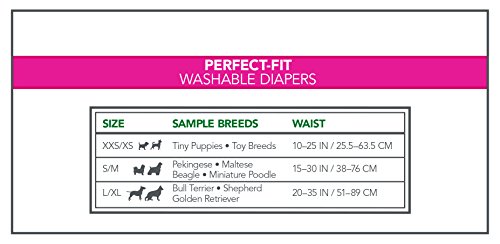 Vet's Best Perfect Fit Washable Female Dog Diaper | No-Leak Protection | Small/Medium, 1 Count - Image 5