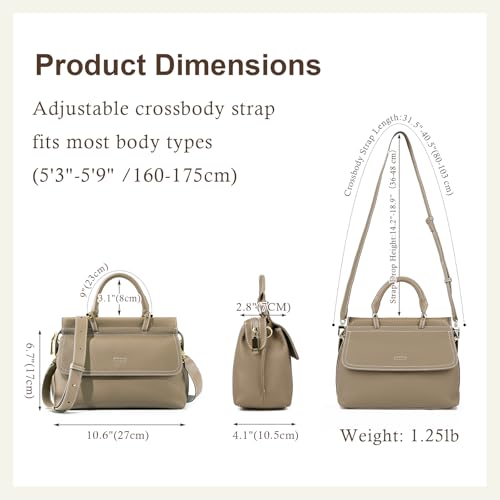 Genuine Leather Handbags for Women, Crossbody Handbags Large Capacity Shoulder Bags3