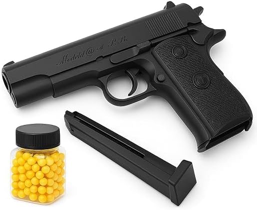 HOMEWRAP Air Soft Gun 2068 Hand Gunwith Bullets Mouser Toy Gun with BB Bullets Long Range Toys Gun with 50 Bullets