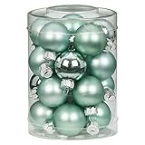 Material: Glas, innen versilbert, außen lackiert