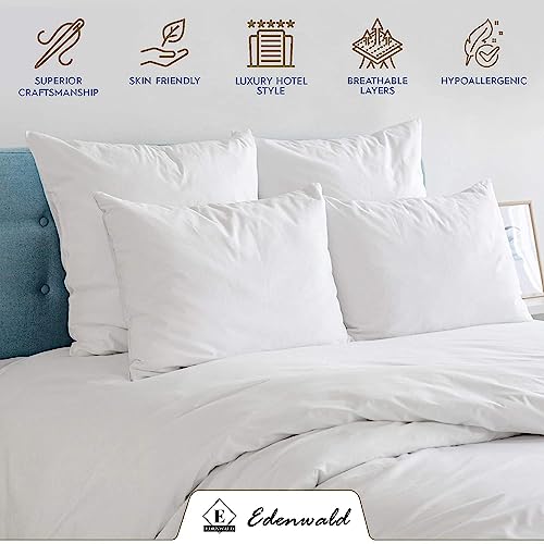 Image of Bed Sheet Single Size Cotton Single Size Bedsheet with 1 Pillow Cover - White Stripe 600 Thread Count - Cotton Bed Sheet