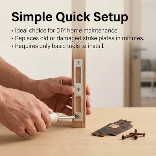 Miniatura 5 de Chapa De Cierre Universal Para Puerta De Casa Y Habitación, Acero Inoxidable, 55 Mm, Para Cerraduras De Puerta, Resistente Plata, Pieza De Repuesto Para Din Izquierda Y Derecha, Forma 2 Sin Llave