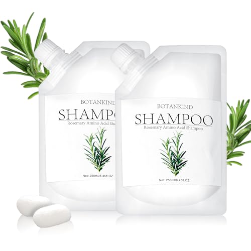 2 Pack Rosemary Amino Acid Shampoo, Hair Treatment Shampoo, Nourishing & Strengthening Formula for Fuller-Looking, Thicker-Feeling Hair, Helps Refresh Scalp and Reduce Breakage (8.45 fl oz Each)