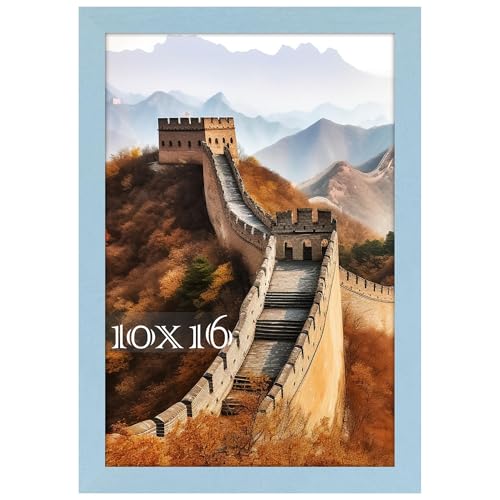Picrit 10x16 Frame Photo Frame for Wall Mounting Display Blue