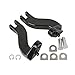 XFMT Motorcycle Black 10mm Rear Passenger Footpeg Mount Kit For Harley Touring Road King, Street Glide, Electra Glide Ultra Classic '93-Later