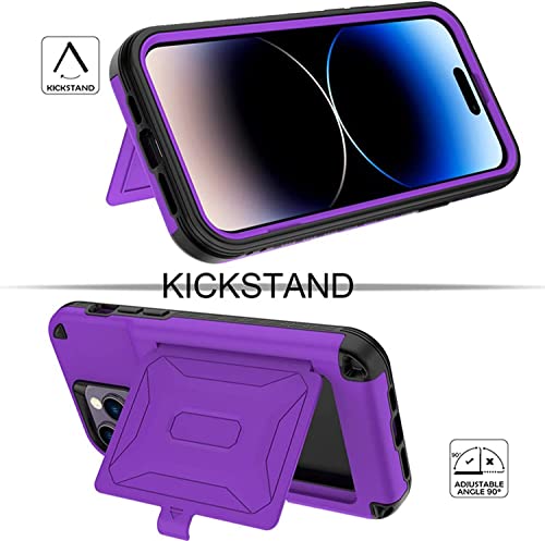 Coque de protection iPhone 14 Plus antichoc violette à miroir - 4