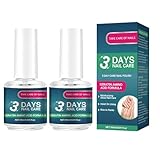 3 Days Nail Care, Stärkungsmittel für schwache und beschädigte Nägel, Nail Care Oil, Daily Strengthening Nourishment für die Reparatur von Rissigen und Trockenen Nägeln, Clear Finish, 16ml (2pcs)