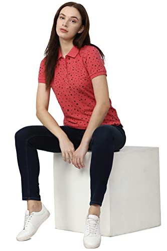 Image of Van Heusen Women's Cotton Regular Fit Polo T-Shirt