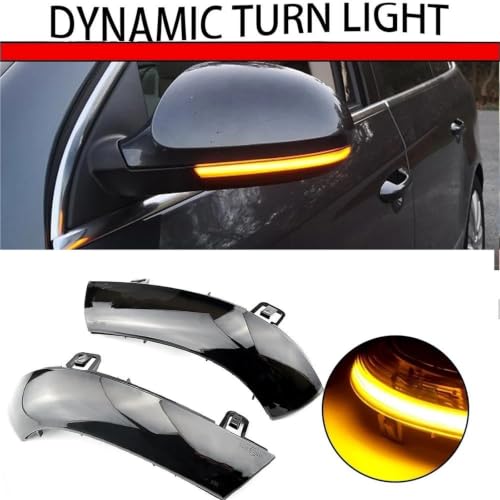 Intermitentes LED Golf 5 secuenciales con luz dinámica ámbar para espejo 5