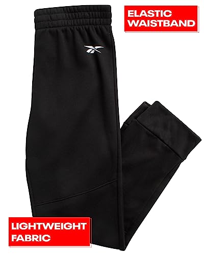 Reebok Boys' Jogger Set - 3 Piece Short Sleeve T-Shirt And Fleece Joggers (Size: 8-12), Size 8, Light Grey Heather #TOP4