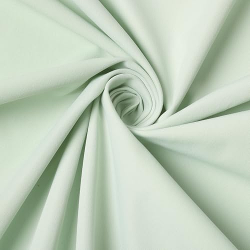 Image of Pea Green Parties Backdrop Curtains: 30x10ft Polyester Photo Backdrop Drapes Fabric - Wedding Ceremony Party Home Window Decorations