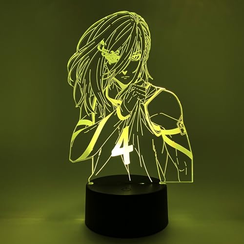 Veilleuse Blue Lock LED décorative pour table de chevet geek - 3