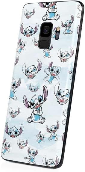 Skinit Decal Phone Skin Compatible with Galaxy S9 - Officially Licensed Disney Lilo and Stitch Pattern Design